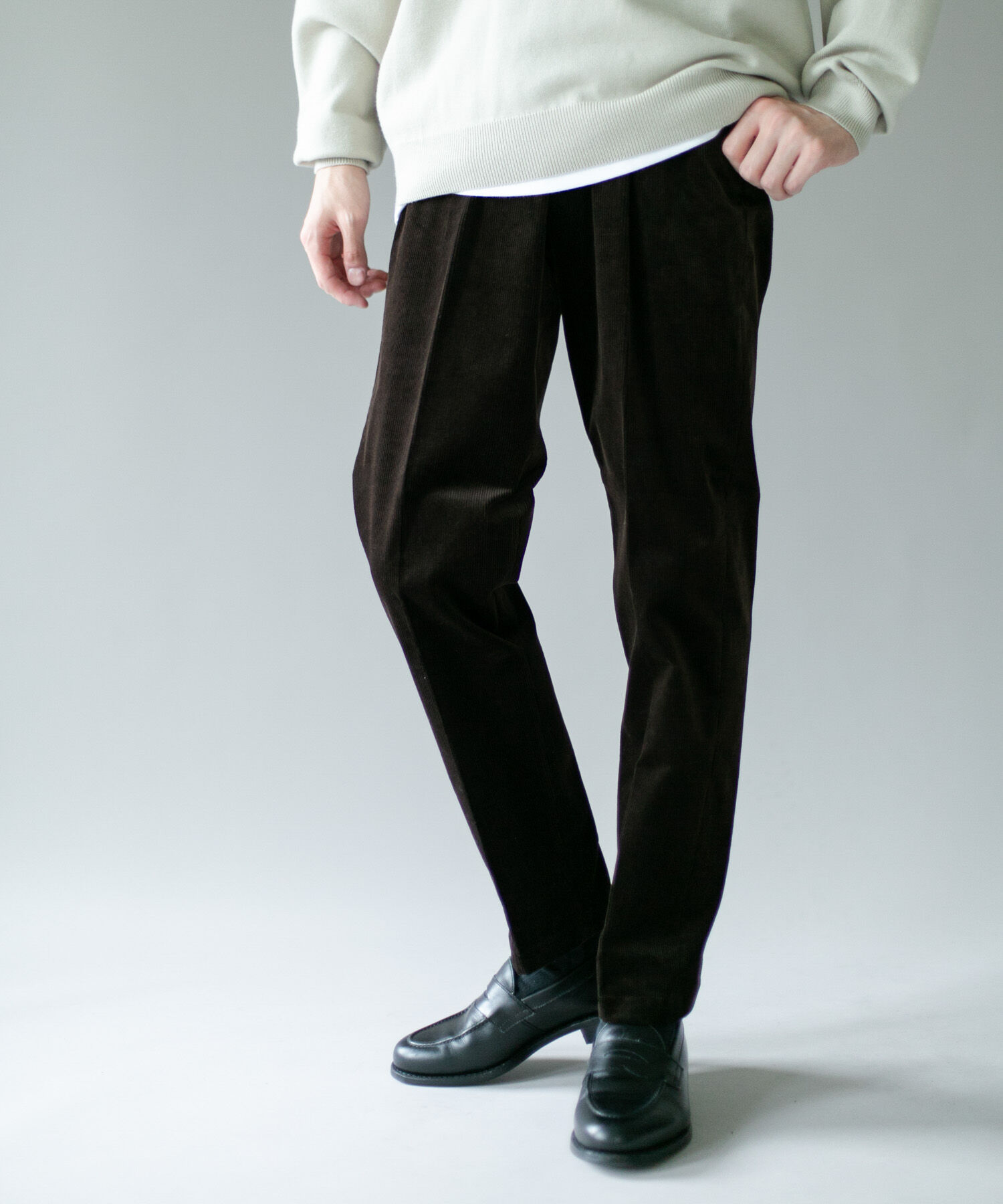 URBAN RESEARCH DOORS「『UR TECH』コーデュロイトラウザー」|その他|ブラウン