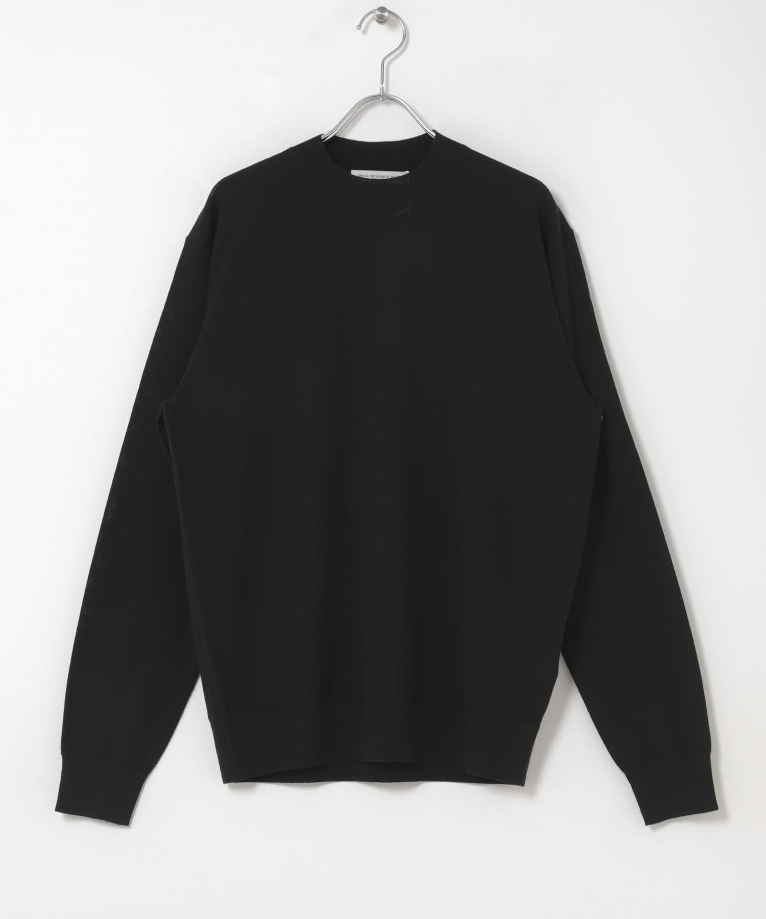 URBAN RESEARCH DOORS「LIFE STYLE TAILOR　マシンウォッシャブルハイゲージクルーニット」|その他|ブラック