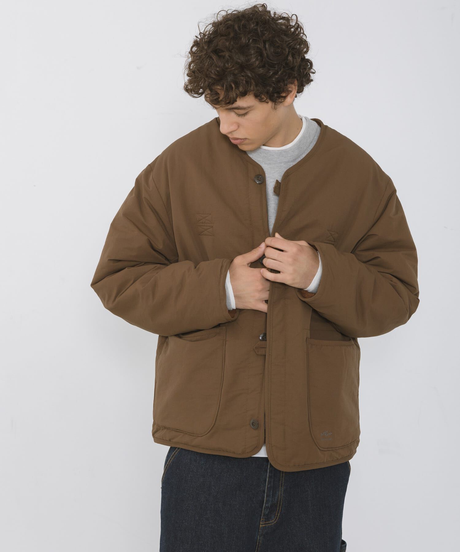 Sonny Label 「『別注』ARMY TWILL&times;Sonny Label　REVERSIBLE JACKET」|ノーカラージャケット|