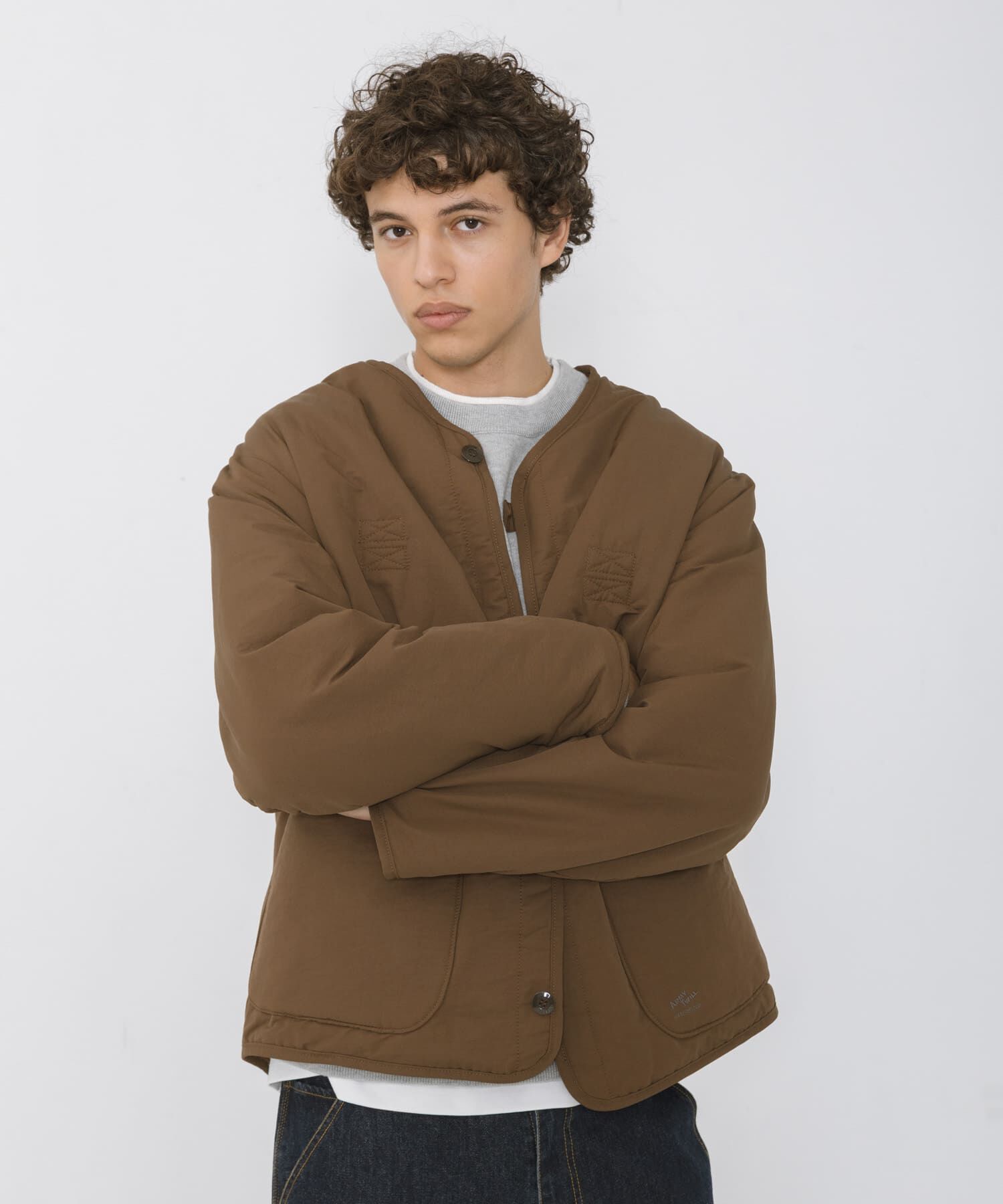 Sonny Label 「『別注』ARMY TWILL&times;Sonny Label　REVERSIBLE JACKET」|ノーカラージャケット|