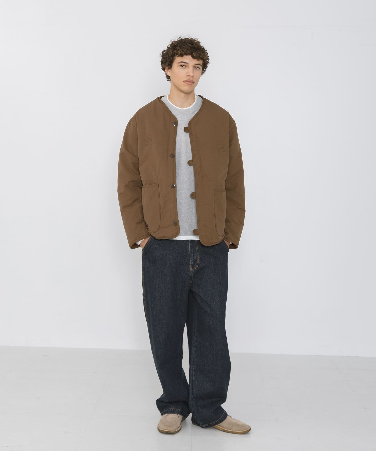 Sonny Label 「『別注』ARMY TWILL&times;Sonny Label　REVERSIBLE JACKET」|ノーカラージャケット|