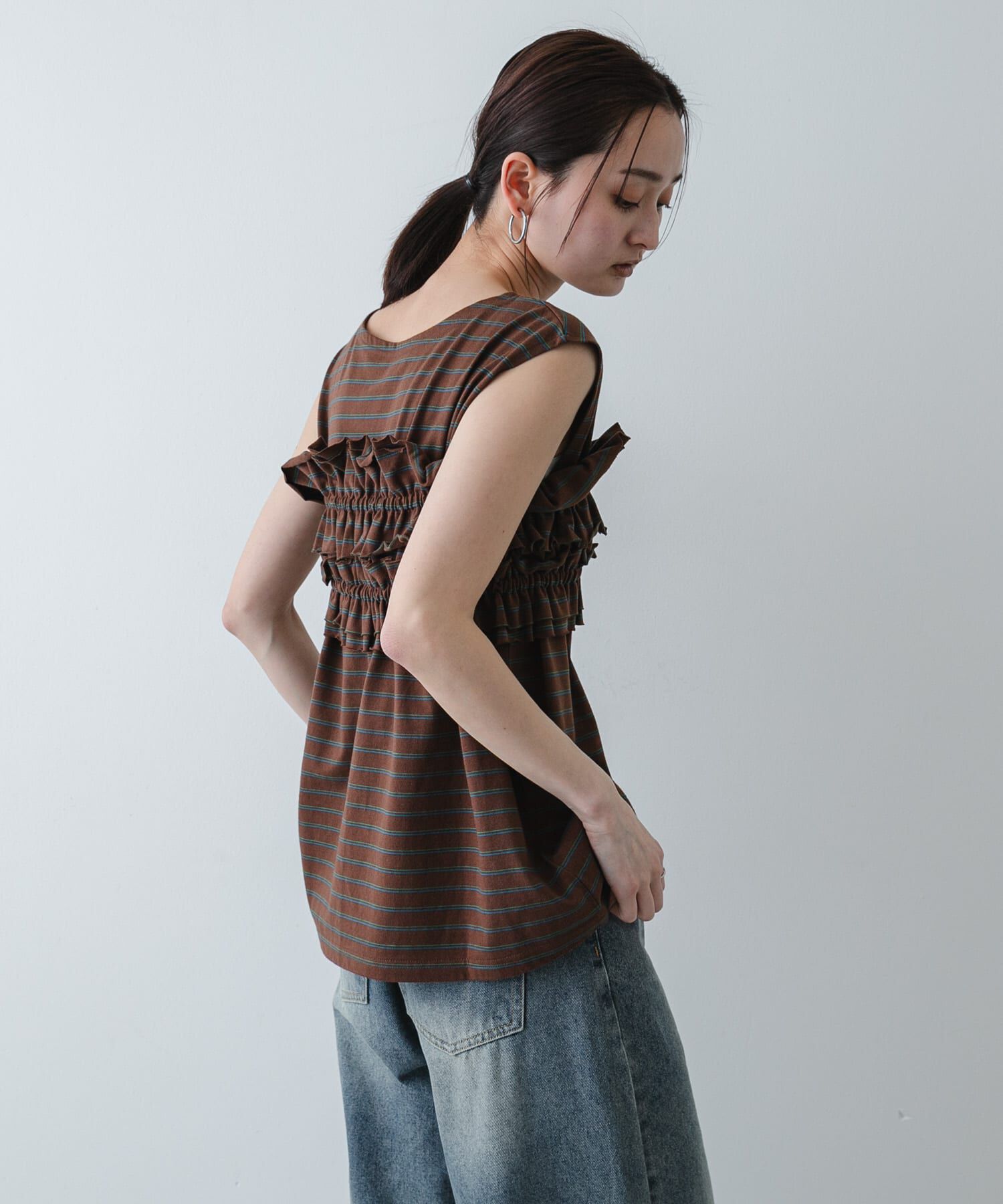 SENSE OF PLACE by URBAN RESEARCH「ボーダーカットビスチェセット」|Tシャツ・カットソー|