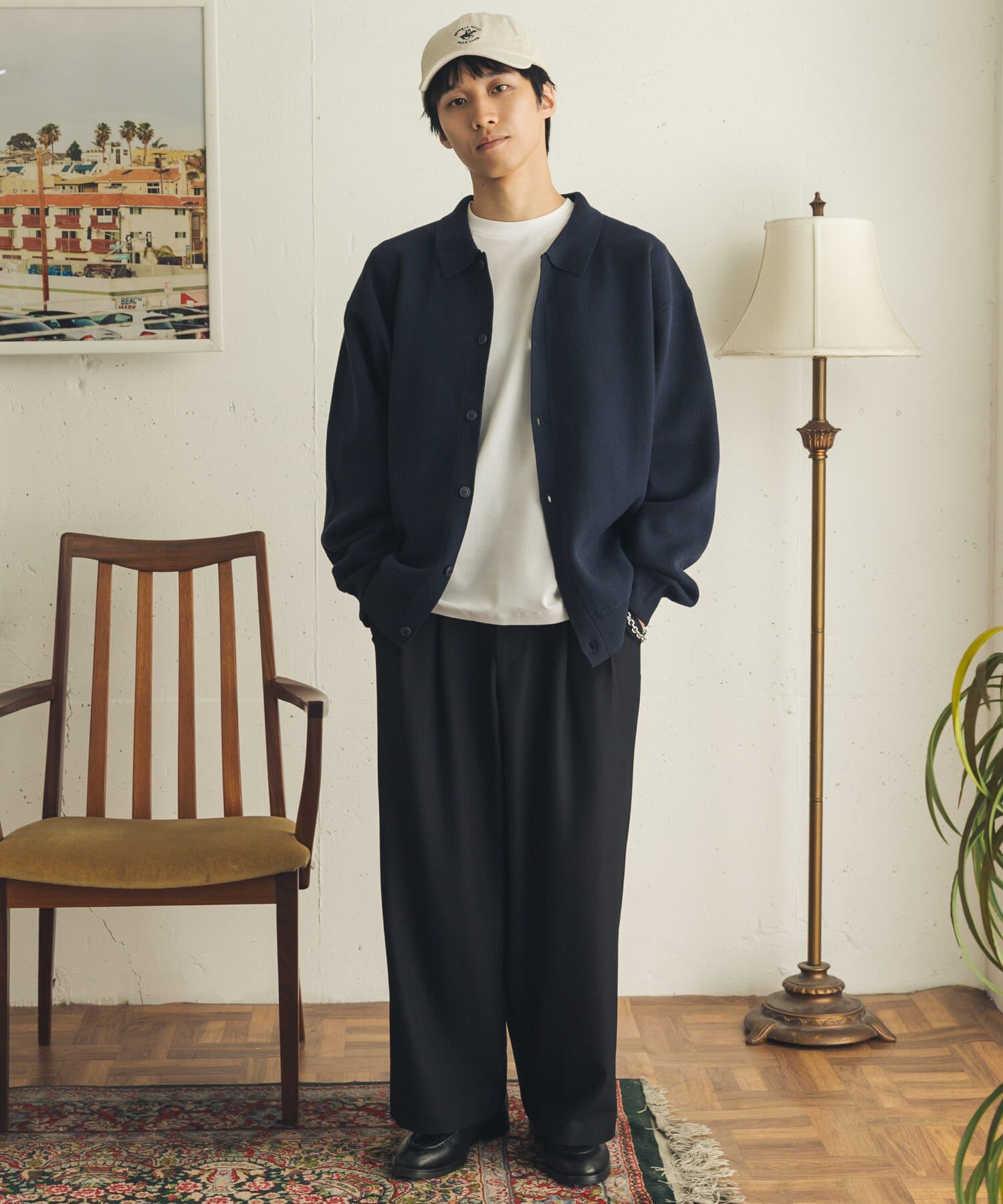 SENSE OF PLACE by URBAN RESEARCH「『イージーケア/速乾』ウールライク2タックワイドパンツ」|その他|