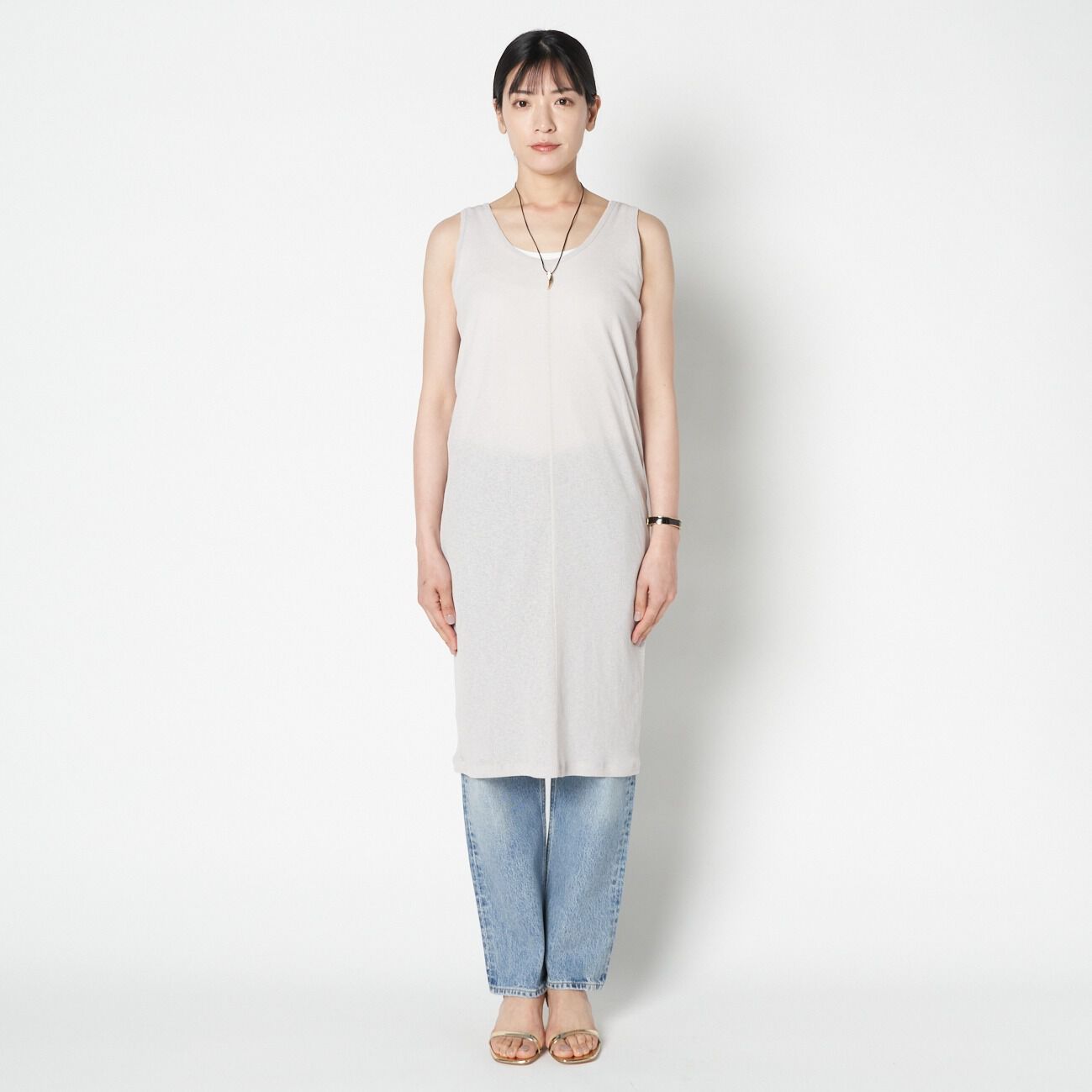 HELIOPOLE「HELIOPOLE DRY TOUCH RIB LONG TANK」|Tシャツ・カットソー|