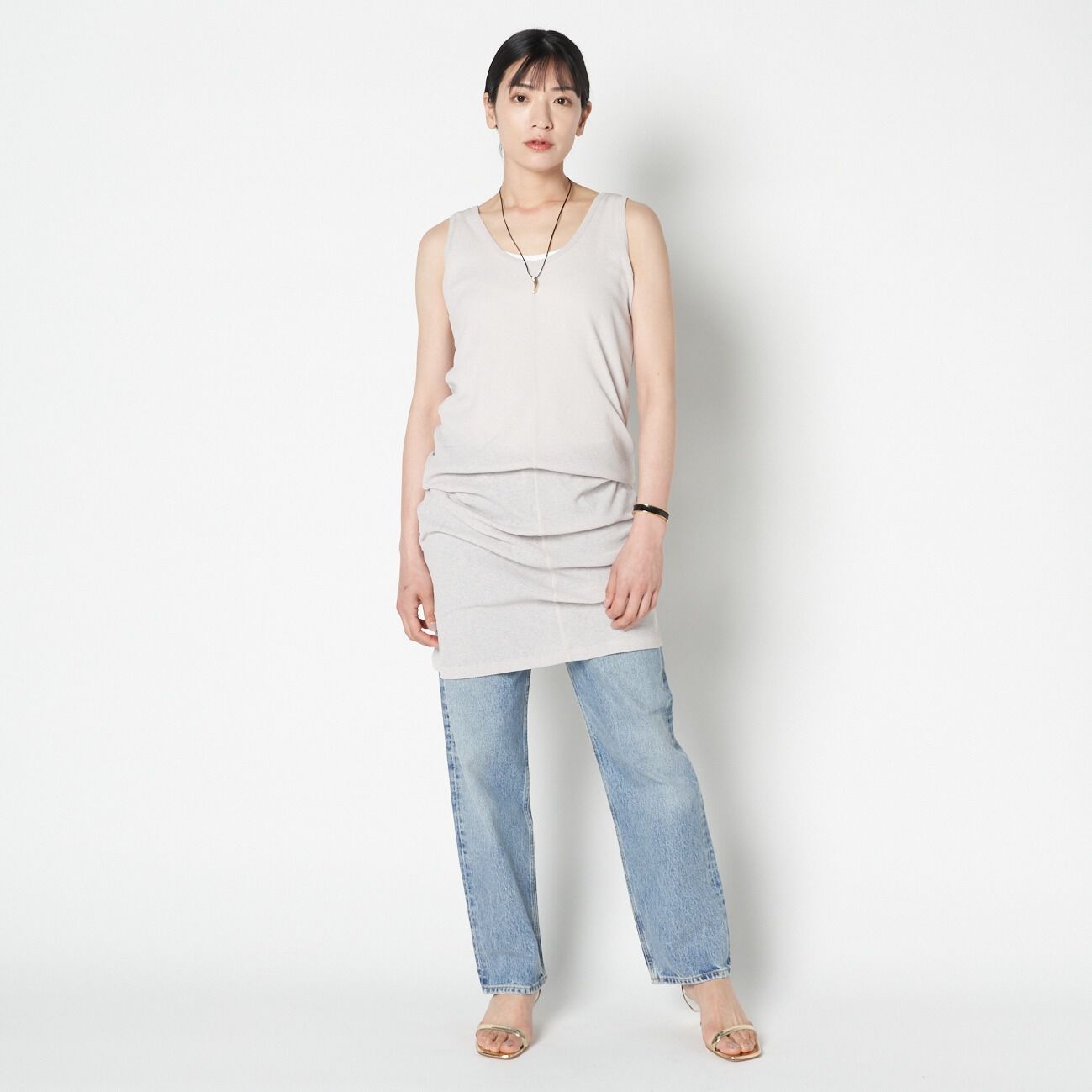 HELIOPOLE「HELIOPOLE DRY TOUCH RIB LONG TANK」|Tシャツ・カットソー|