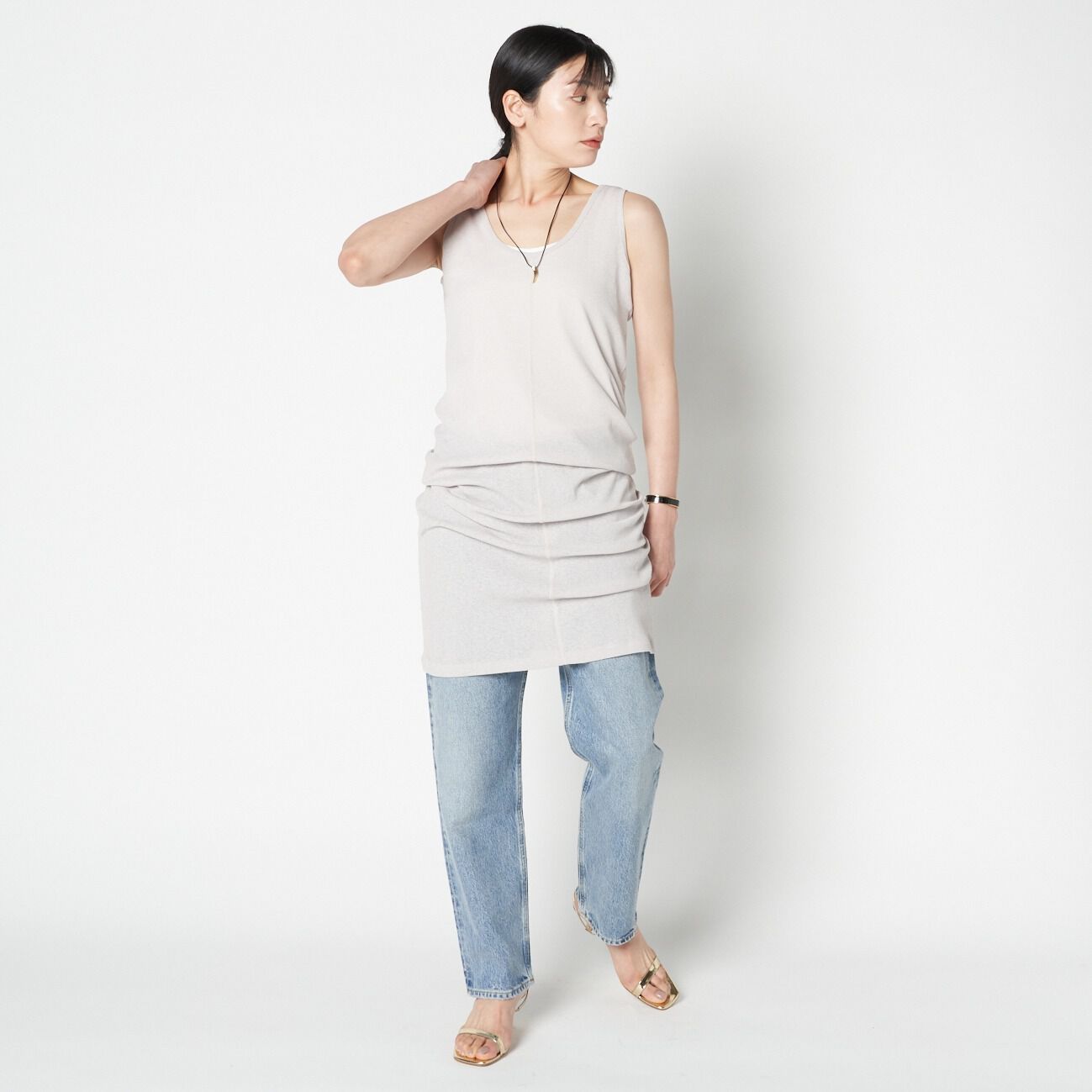 HELIOPOLE「HELIOPOLE DRY TOUCH RIB LONG TANK」|Tシャツ・カットソー|