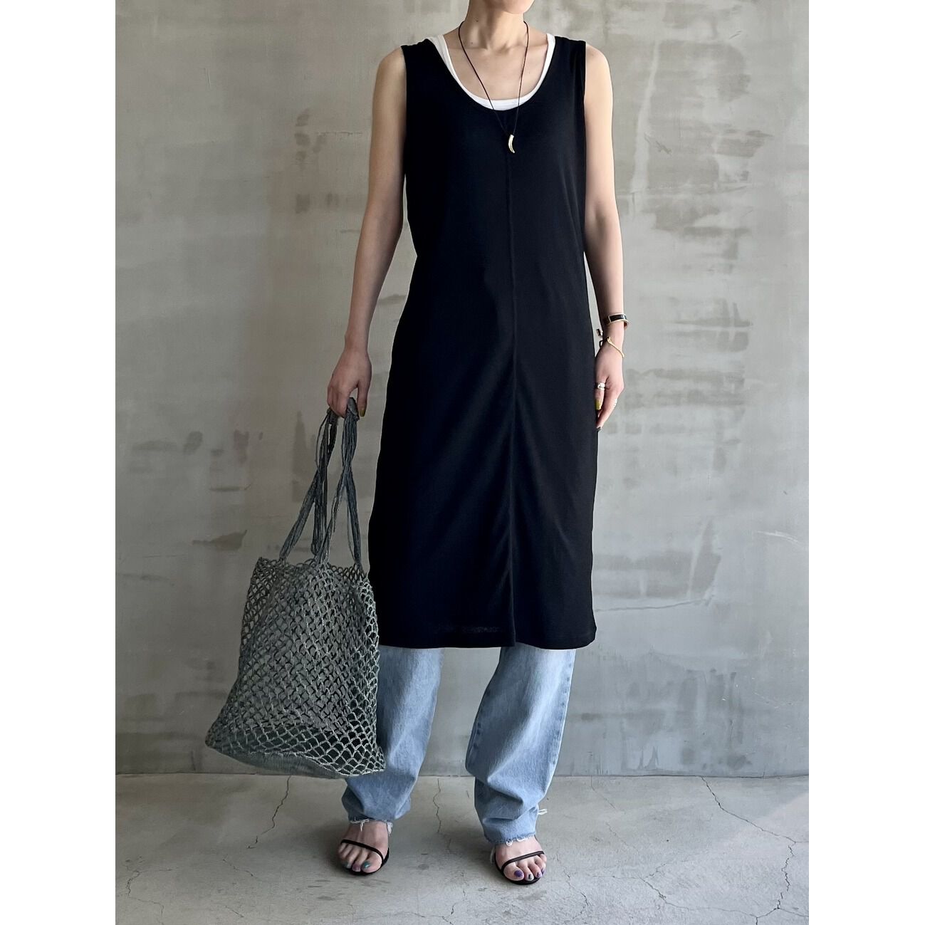 HELIOPOLE「HELIOPOLE DRY TOUCH RIB LONG TANK」|Tシャツ・カットソー|