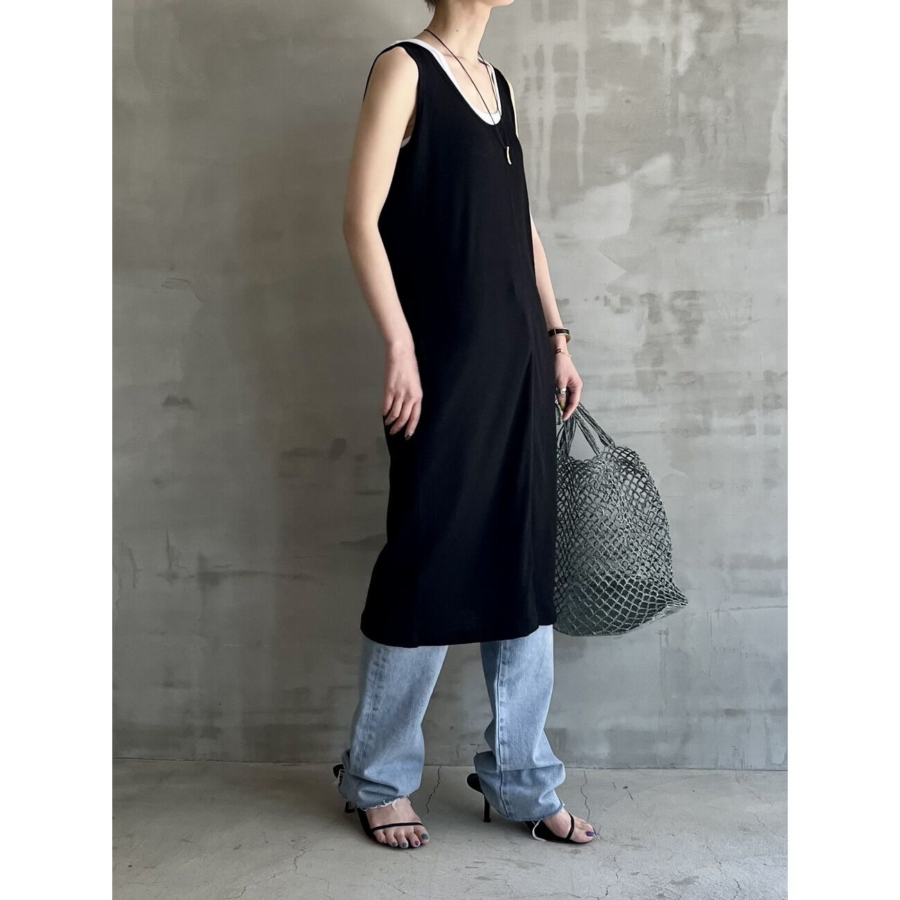 HELIOPOLE「HELIOPOLE DRY TOUCH RIB LONG TANK」|Tシャツ・カットソー|