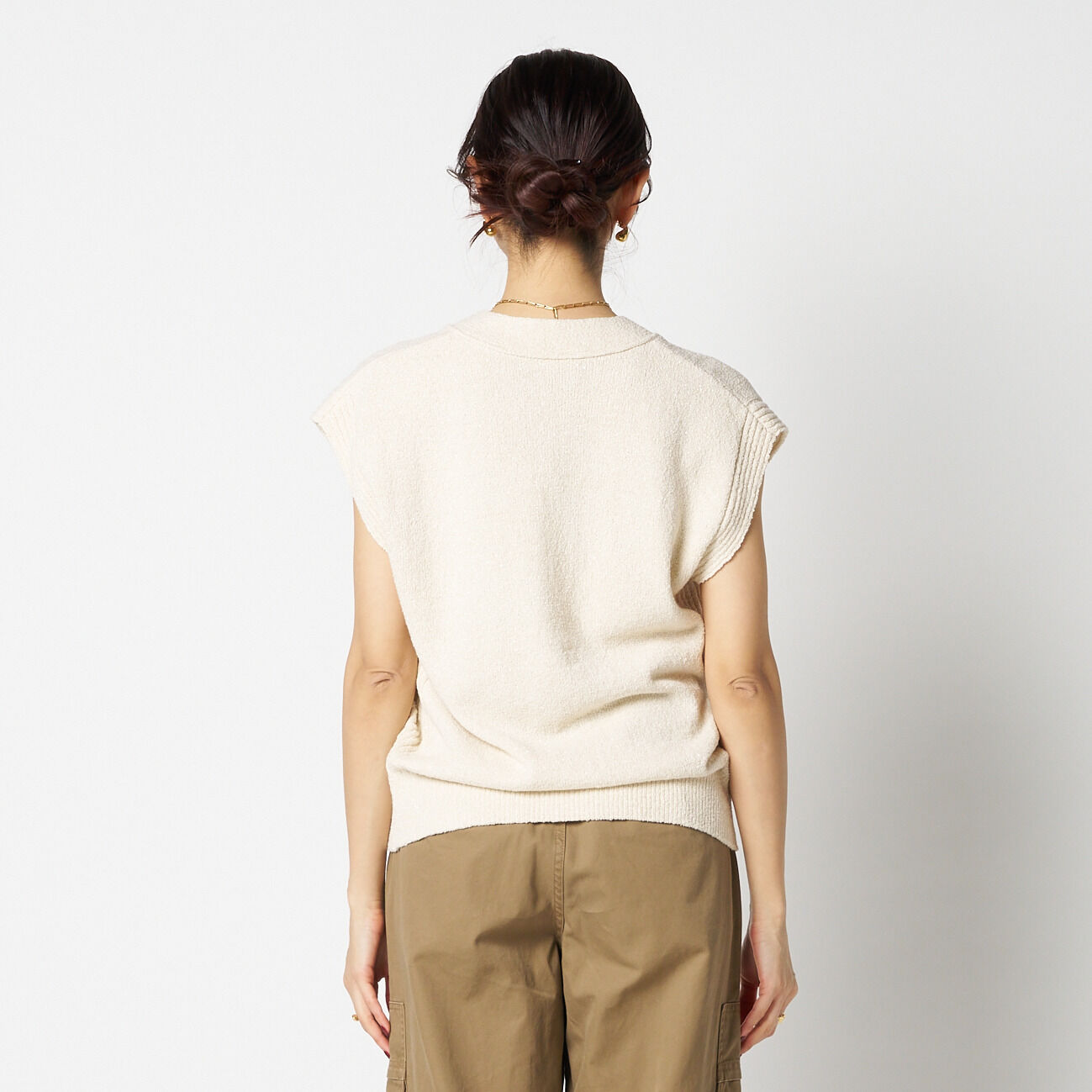 HELIOPOLE「HELIOPOLE METAL BUTTON KNIT VEST」|ニット・セーター|
