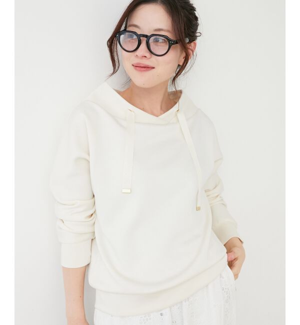 le.coeur blanc「《WEB限定アイテム》パーカーライクデザイントップス」|Tシャツ・カットソー|