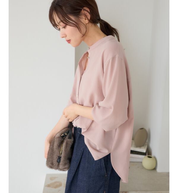  「【大人気再入荷】長袖/2WAYジョーゼットギャザースリーブブラウス」|シャツ・ブラウス|