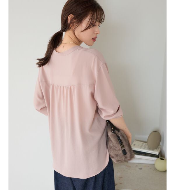  「【大人気再入荷】長袖/2WAYジョーゼットギャザースリーブブラウス」|シャツ・ブラウス|