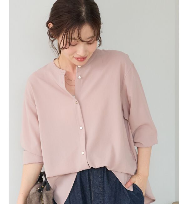  「【大人気再入荷】長袖/2WAYジョーゼットギャザースリーブブラウス」|シャツ・ブラウス|