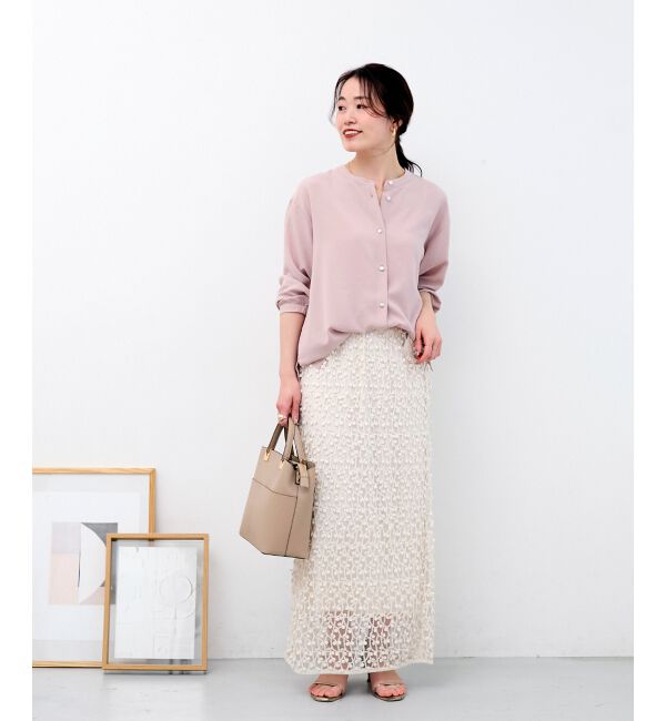  「【大人気再入荷】長袖/2WAYジョーゼットギャザースリーブブラウス」|シャツ・ブラウス|
