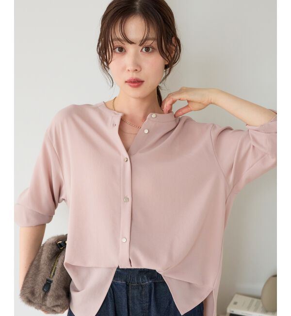  「【大人気再入荷】長袖/2WAYジョーゼットギャザースリーブブラウス」|シャツ・ブラウス|