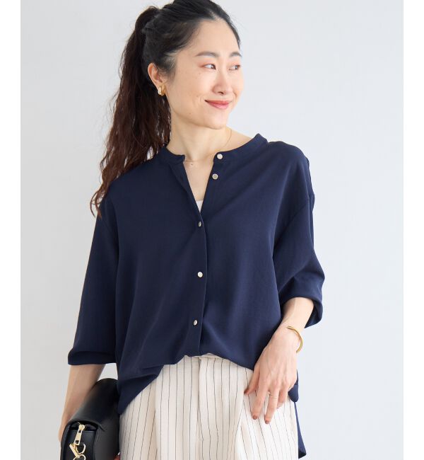  「【大人気再入荷】長袖/2WAYジョーゼットギャザースリーブブラウス」|シャツ・ブラウス|
