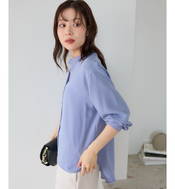  「【大人気再入荷】長袖/2WAYジョーゼットギャザースリーブブラウス」|シャツ・ブラウス|