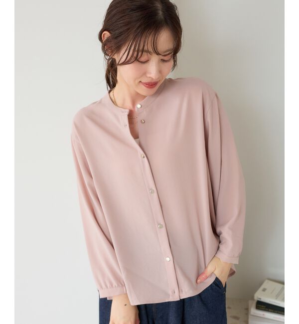  「【大人気再入荷】長袖/2WAYジョーゼットギャザースリーブブラウス」|シャツ・ブラウス|