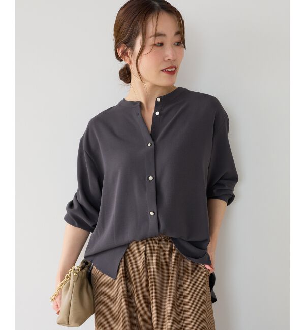  「【大人気再入荷】長袖/2WAYジョーゼットギャザースリーブブラウス」|シャツ・ブラウス|