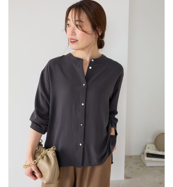  「【大人気再入荷】長袖/2WAYジョーゼットギャザースリーブブラウス」|シャツ・ブラウス|
