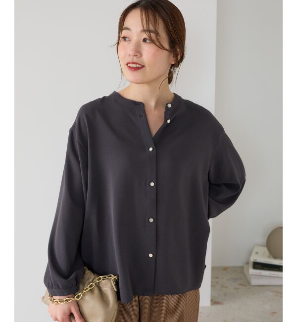  「【大人気再入荷】長袖/2WAYジョーゼットギャザースリーブブラウス」|シャツ・ブラウス|