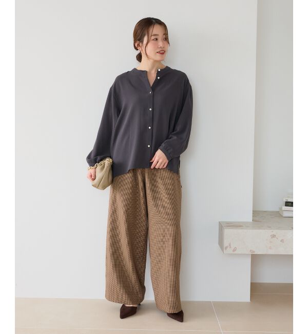  「【大人気再入荷】長袖/2WAYジョーゼットギャザースリーブブラウス」|シャツ・ブラウス|