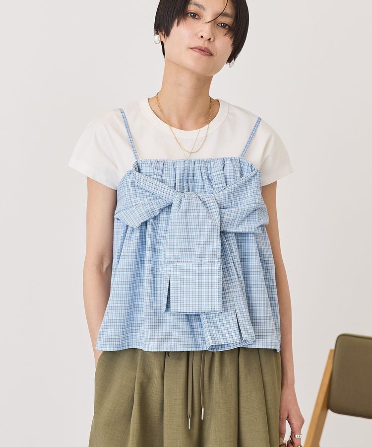 AMERICAN HOLIC「【2点セット】ノースリーブTシャツ＋ビスチェ」|Tシャツ・カットソー|