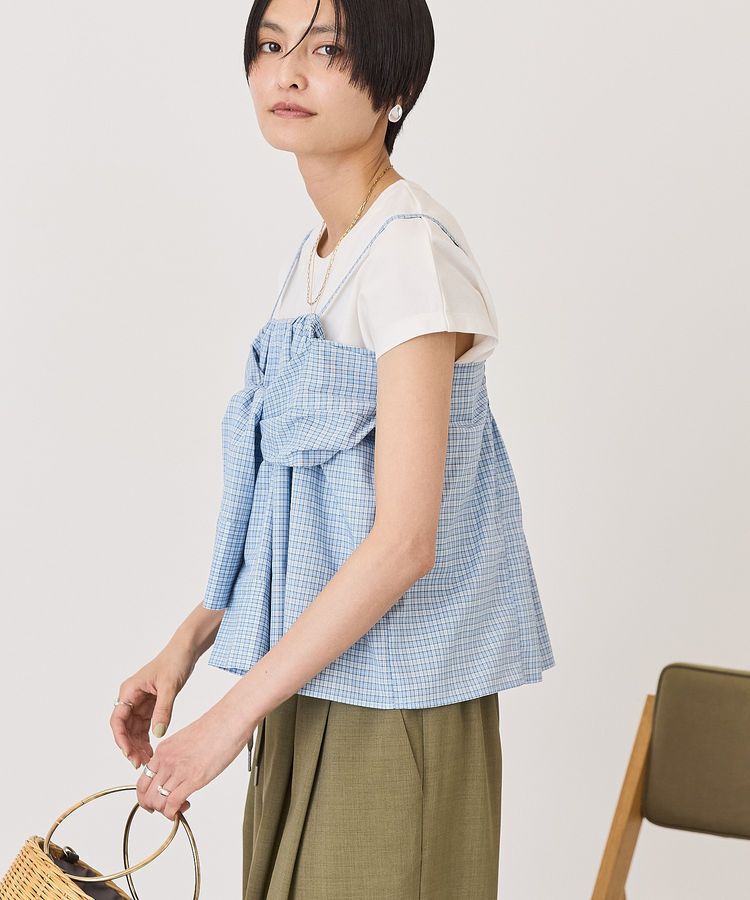 AMERICAN HOLIC「【2点セット】ノースリーブTシャツ＋ビスチェ」|Tシャツ・カットソー|