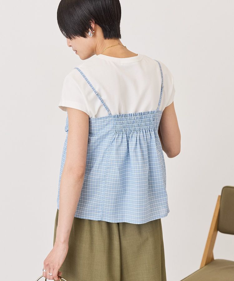 AMERICAN HOLIC「【2点セット】ノースリーブTシャツ＋ビスチェ」|Tシャツ・カットソー|