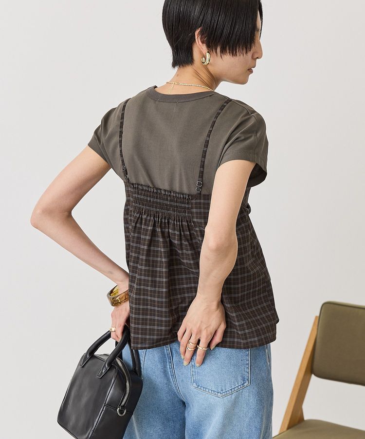 AMERICAN HOLIC「【2点セット】ノースリーブTシャツ＋ビスチェ」|Tシャツ・カットソー|