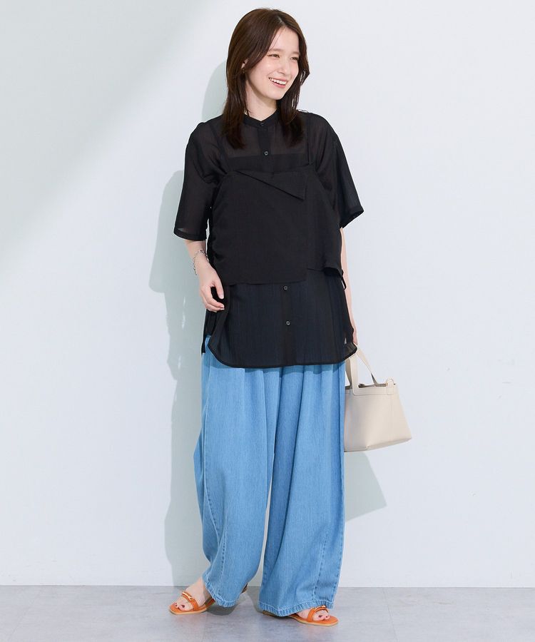 Green Parks「SET2点シアーストライプシャツ+ビスチェ」|シャツ・ブラウス|