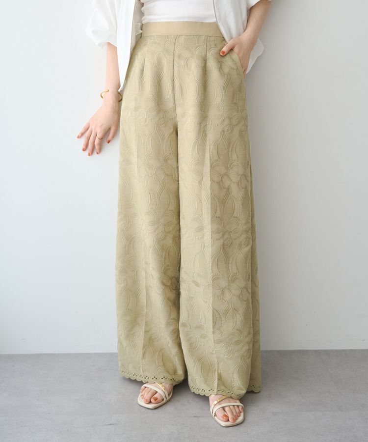 YECCA VECCA「刺繍ワイドパンツ」|その他|