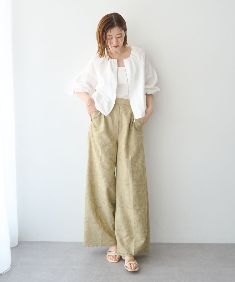 YECCA VECCA「刺繍ワイドパンツ」|その他|