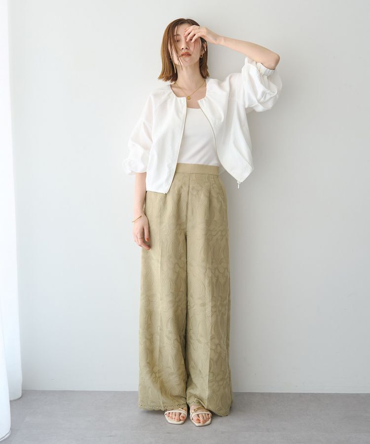 YECCA VECCA「刺繍ワイドパンツ」|その他|