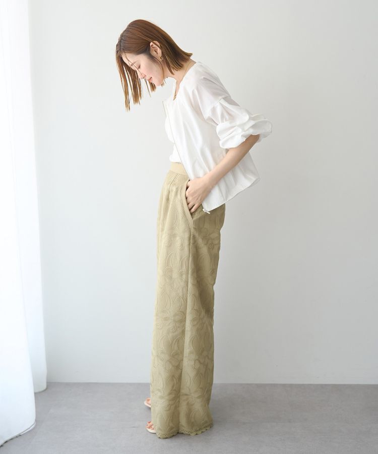 YECCA VECCA「刺繍ワイドパンツ」|その他|