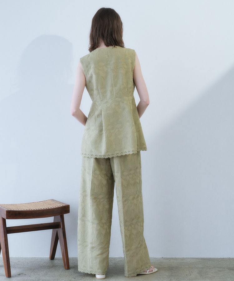 YECCA VECCA「刺繍ワイドパンツ」|その他|