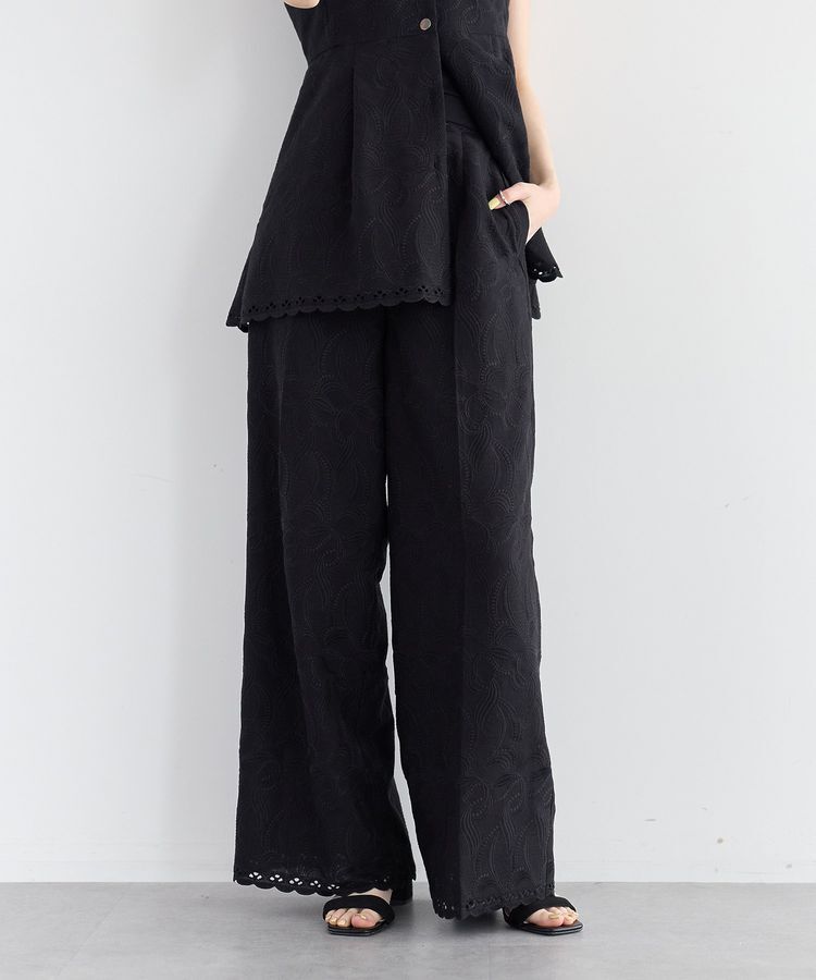 YECCA VECCA「刺繍ワイドパンツ」|その他|