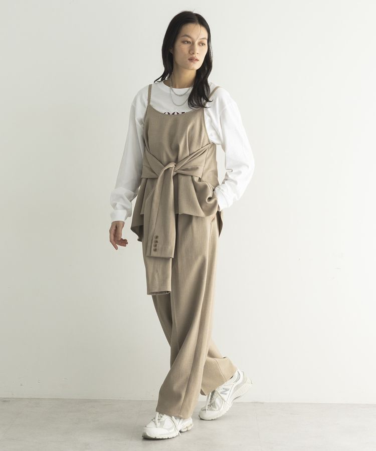 GARAGE OF GOOD CLOTHING「【日本製】無地ジャケットスリーブビスチェ」|ベスト・ジレ|