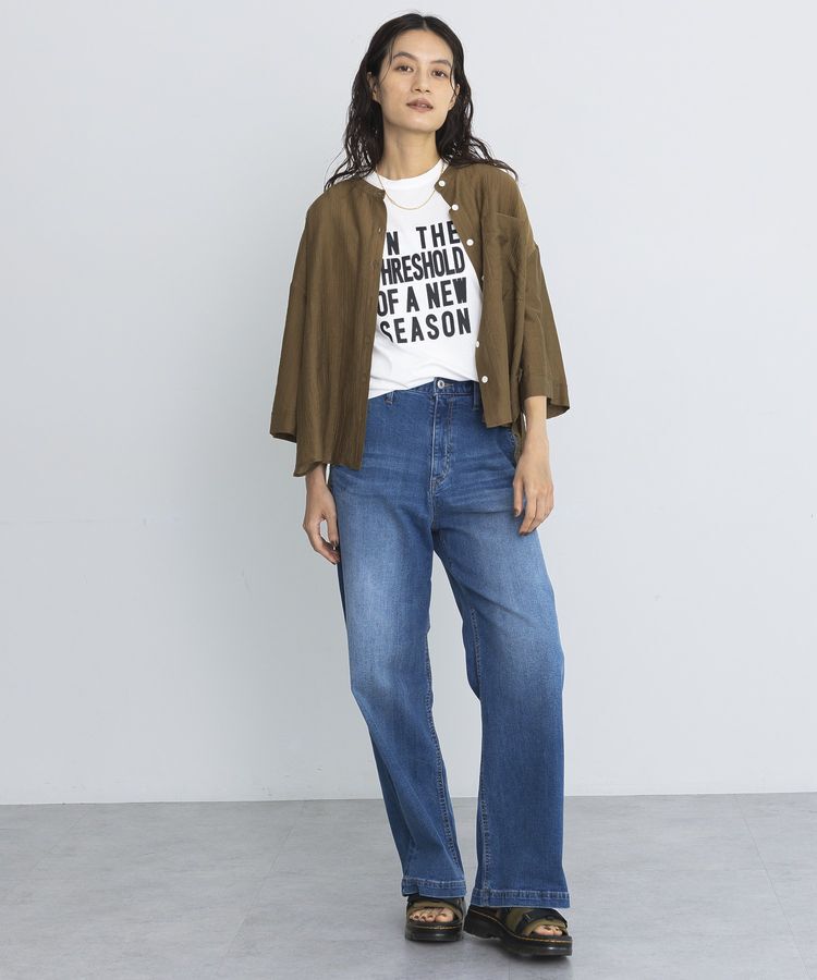 GARAGE OF GOOD CLOTHING「シアー７分袖ブラウス」|シャツ・ブラウス|