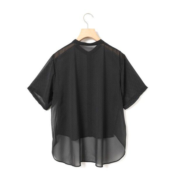 MARMARMAR「MARMARMAR バックフレアハーフスリーブシャツ」|シャツ・ブラウス|