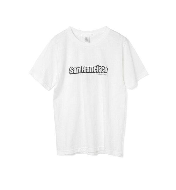 MARMARMAR「MARMARMAR プリントT (san francisco)」|Tシャツ・カットソー|ホワイト&times;ブラック