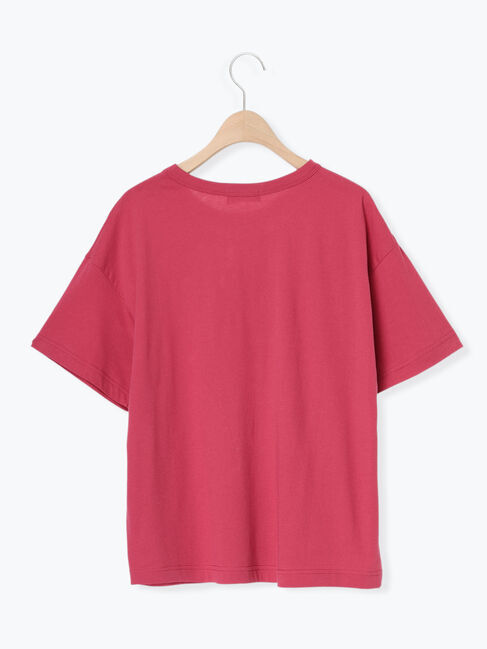 Samansa Mos2「【オーガニックコットン】ロゴプリントTシャツ」|Tシャツ・カットソー|
