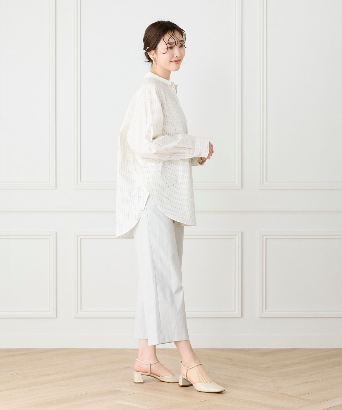 7-IDconcept.「《大きいサイズ》ワイドクロップトパンツ」|その他|