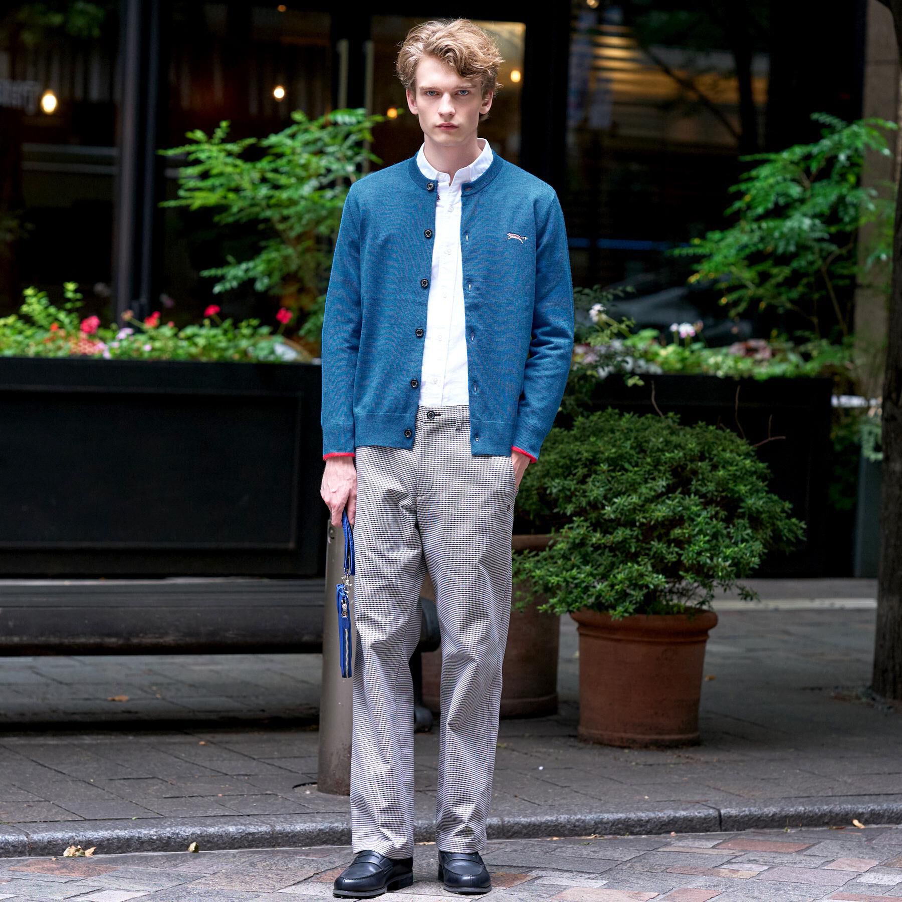 DRESSTERIOR「ストレッチ ハウンドトゥース ワイドパンツ」|その他|
