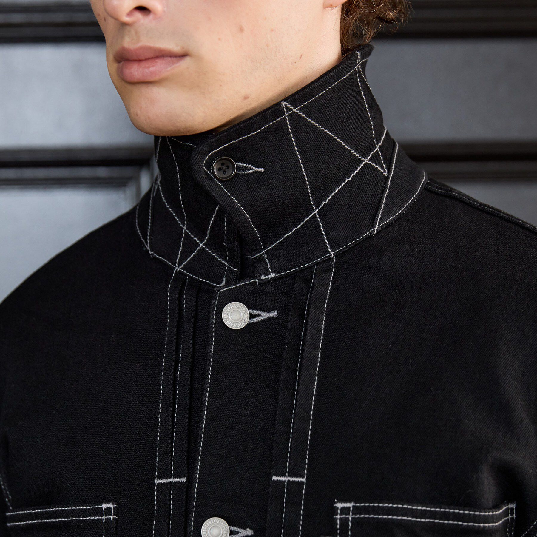 TAKEO KIKUCHI「【BOWLER HAT LABEL】ブラックデニムGジャン」|デニムジャケット|