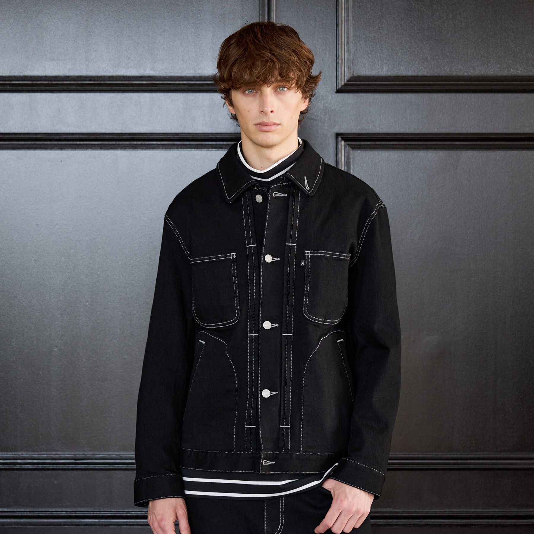 TAKEO KIKUCHI「【BOWLER HAT LABEL】ブラックデニムGジャン」|デニムジャケット|