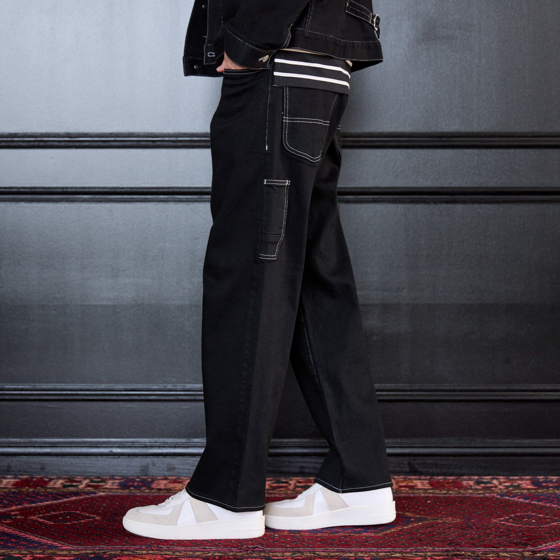 TAKEO KIKUCHI「【BOWLER HAT LABEL】エクスプローラーブラックデニムパンツ」|デニム|