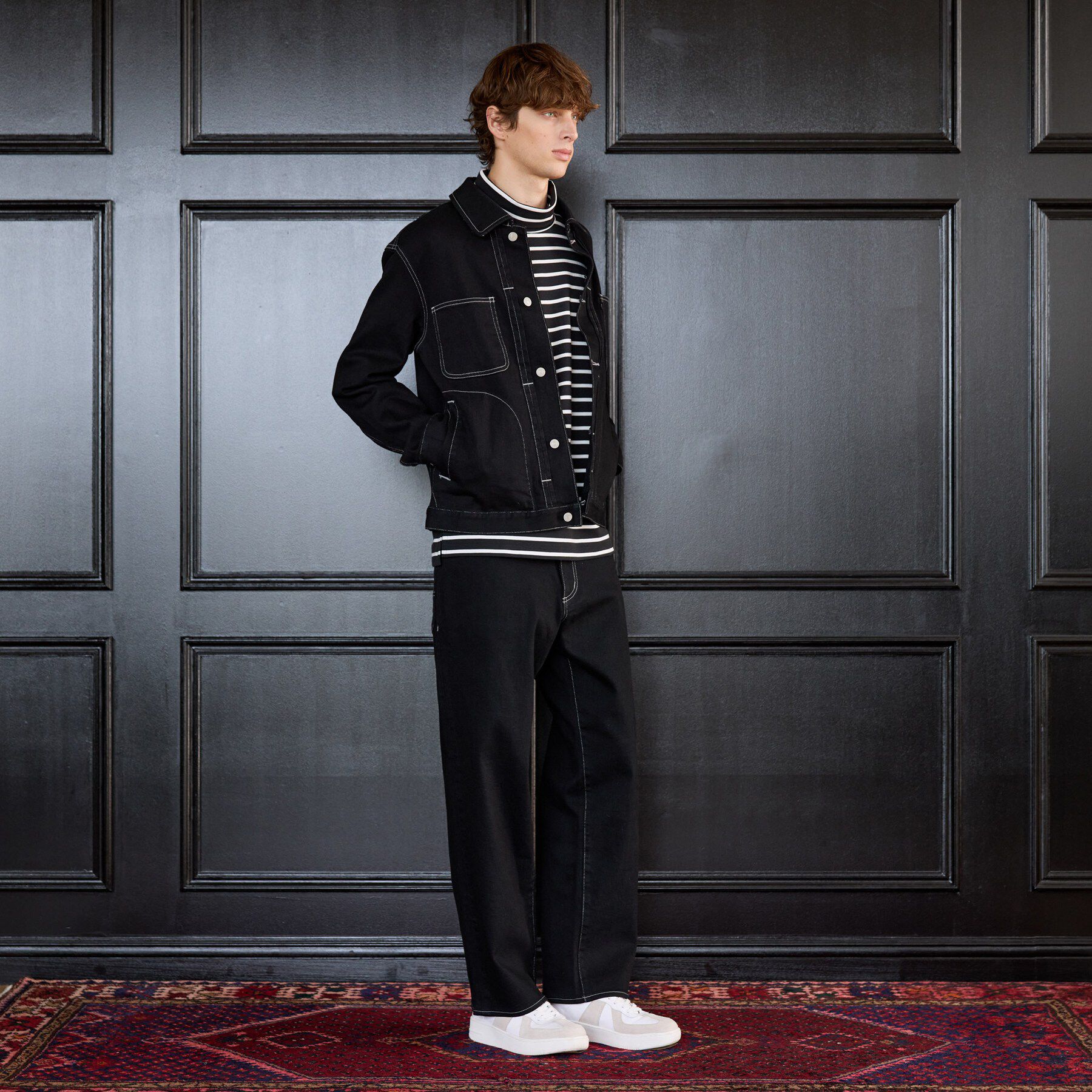 TAKEO KIKUCHI「【BOWLER HAT LABEL】エクスプローラーブラックデニムパンツ」|デニム|