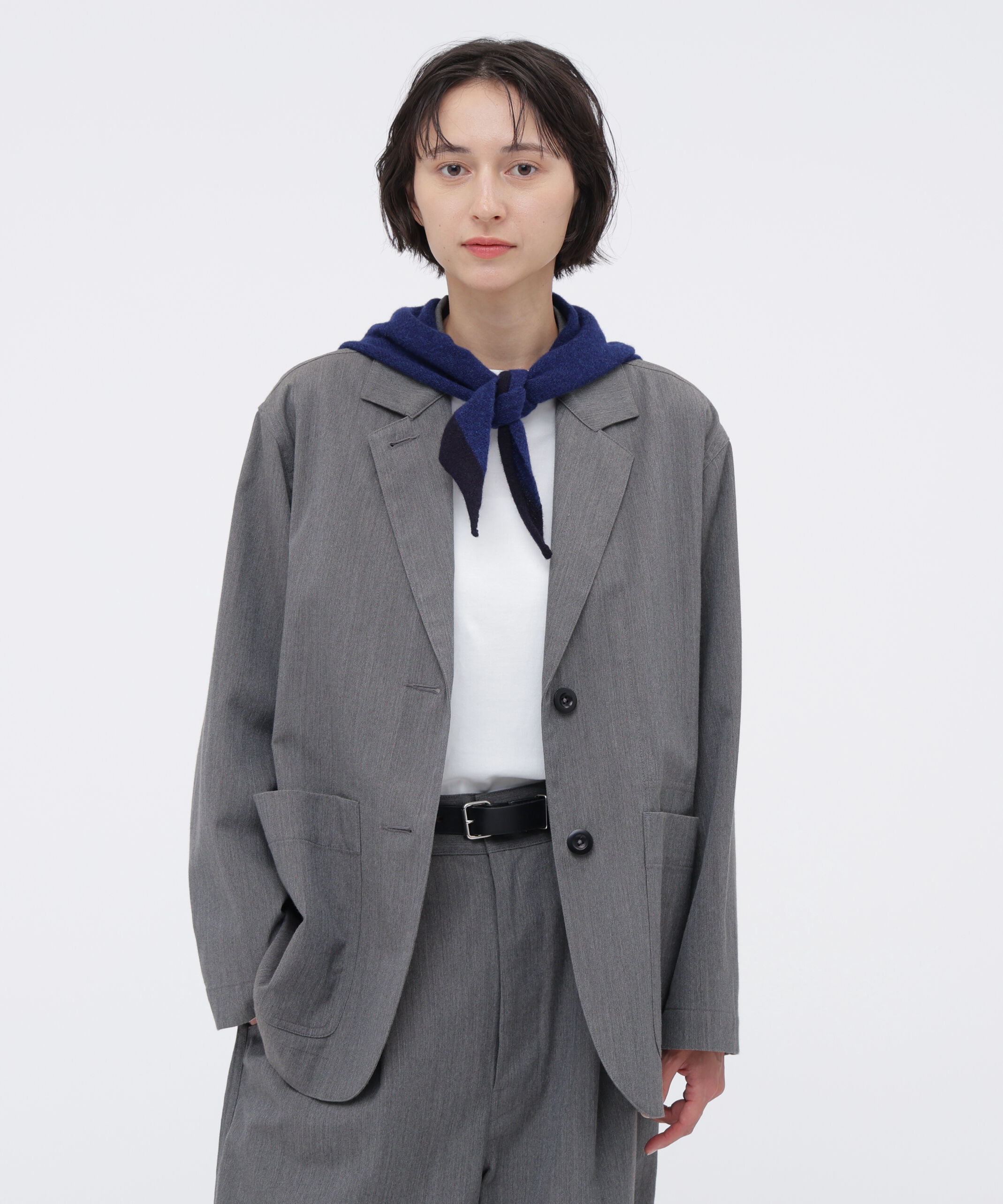 MHL.「WOOL COTTON TWILL JACKET」|その他|GREY