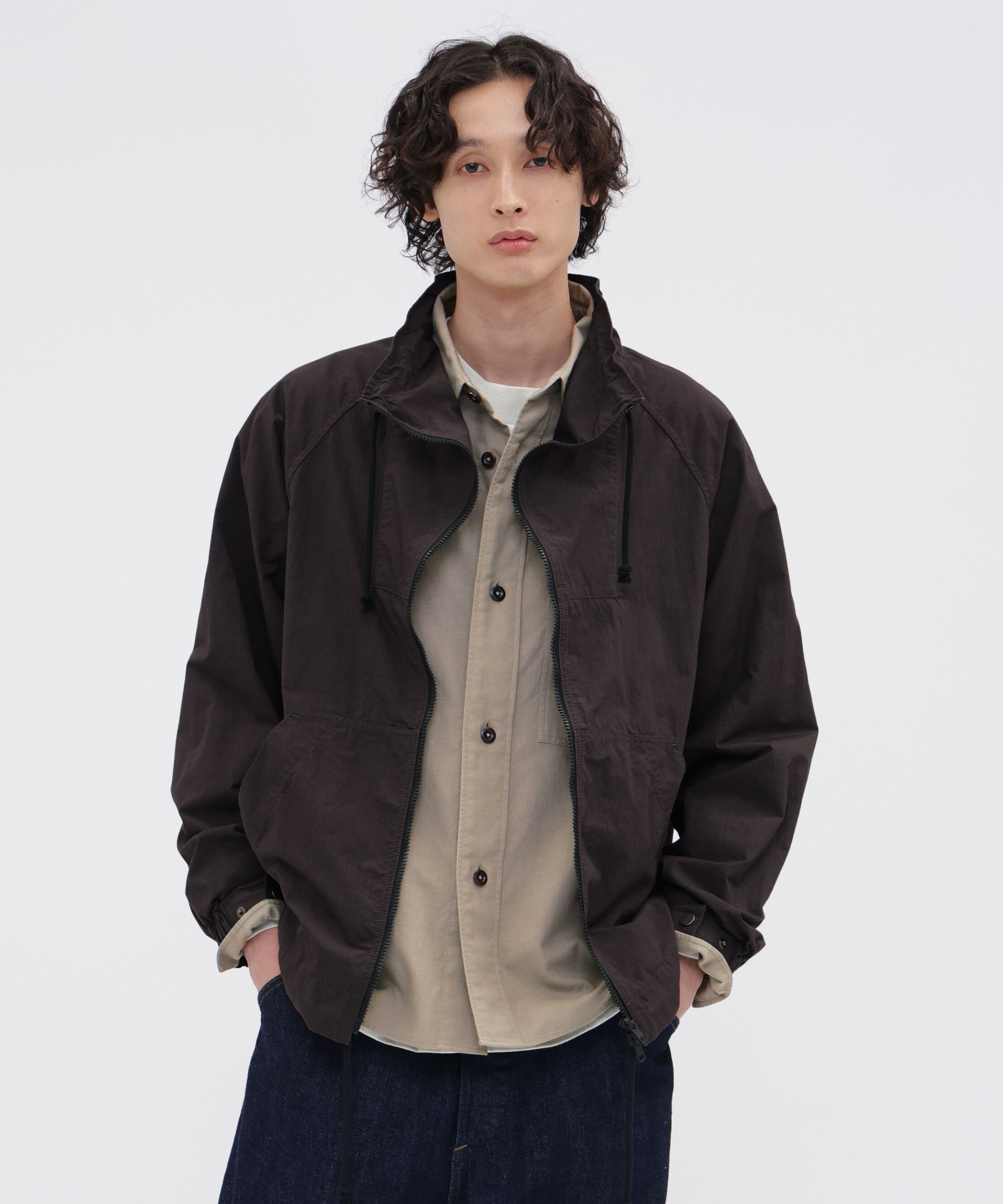 MHL.「COTTON NYLON PLAINWEAVE BLOUSON」|ブルゾン・スタジャン|SLATE7
